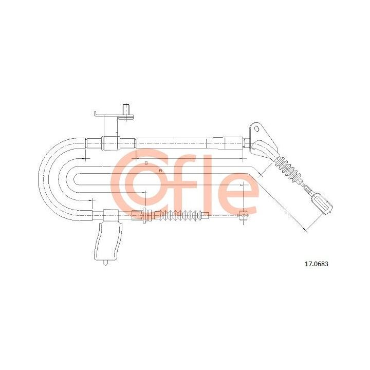 Trosas, stovėjimo stabdys COFLE 17.0683