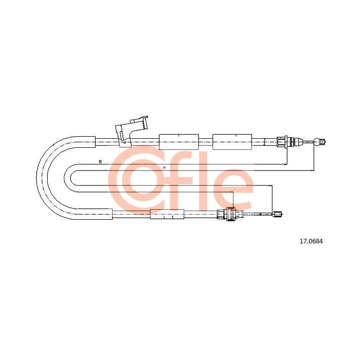 Trosas, stovėjimo stabdys COFLE 17.0684