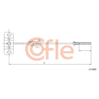 Trosas, stovėjimo stabdys COFLE 17.0689