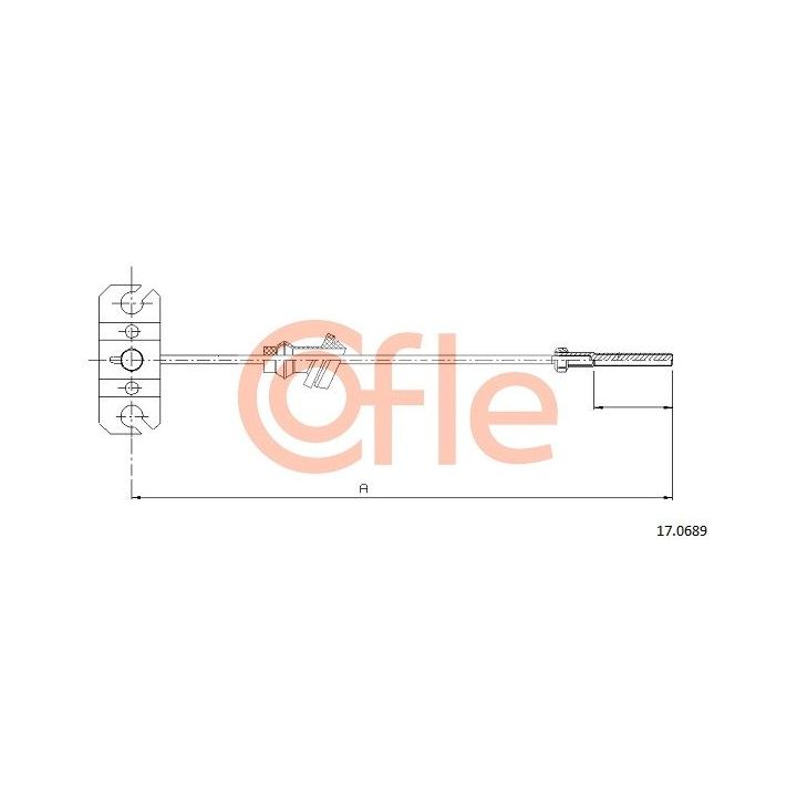 Trosas, stovėjimo stabdys COFLE 17.0689