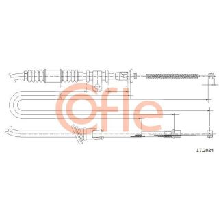 Trosas, stovėjimo stabdys COFLE 17.2024
