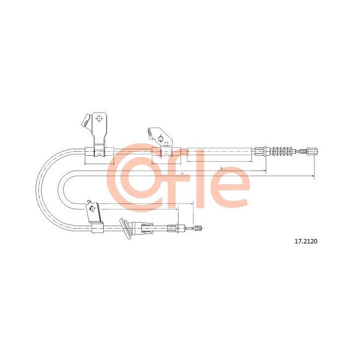 Trosas, stovėjimo stabdys COFLE 17.2120