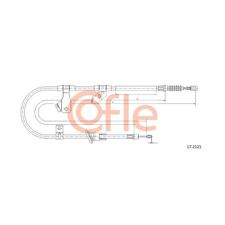 Trosas, stovėjimo stabdys COFLE 17.2121