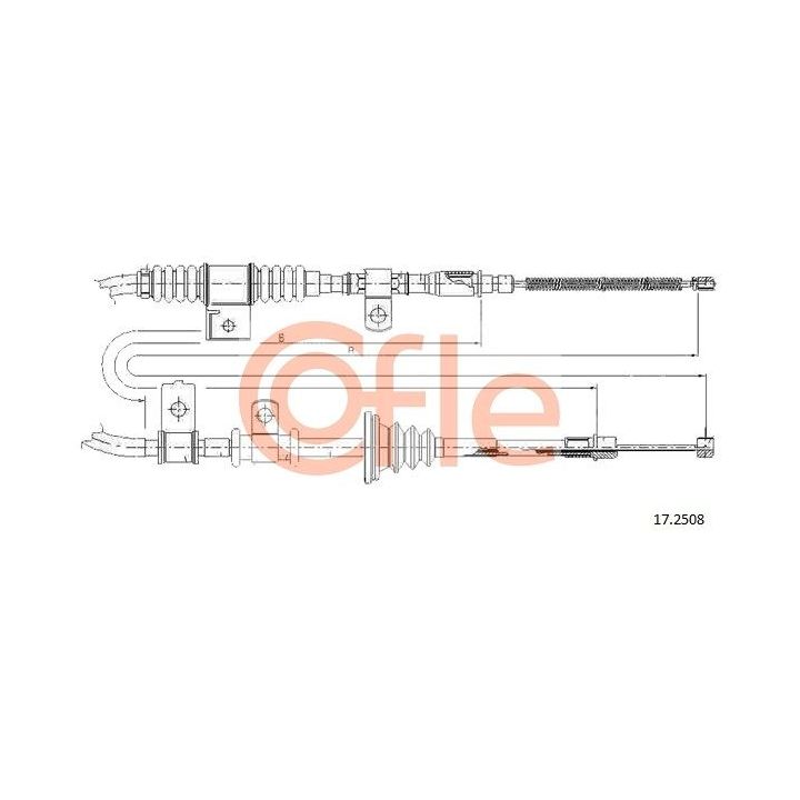 Trosas, stovėjimo stabdys COFLE 17.2508