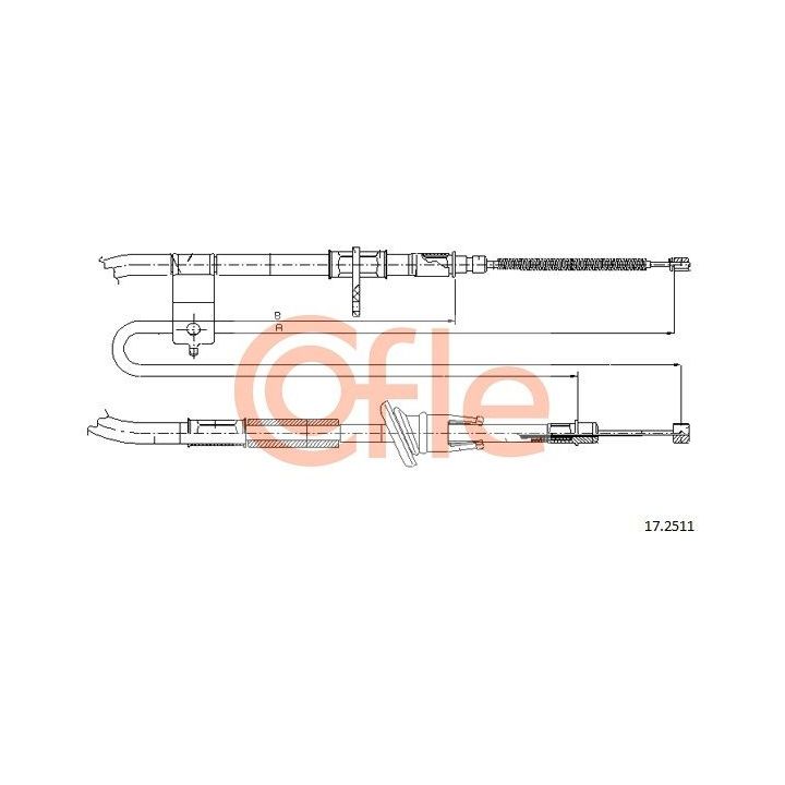 Trosas, stovėjimo stabdys COFLE 17.2511