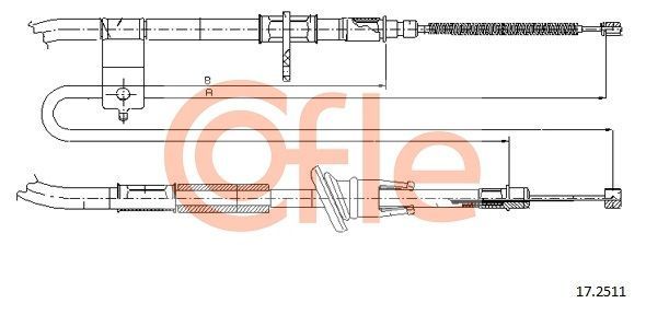 Trosas, stovėjimo stabdys COFLE 17.2511