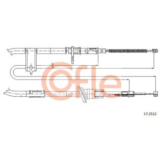 Trosas, stovėjimo stabdys COFLE 17.2512