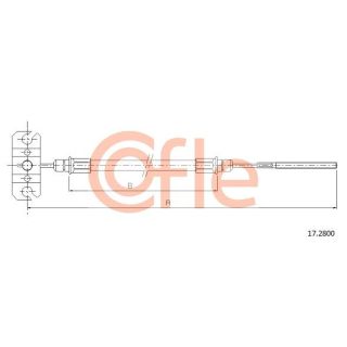 Trosas, stovėjimo stabdys COFLE 17.2800