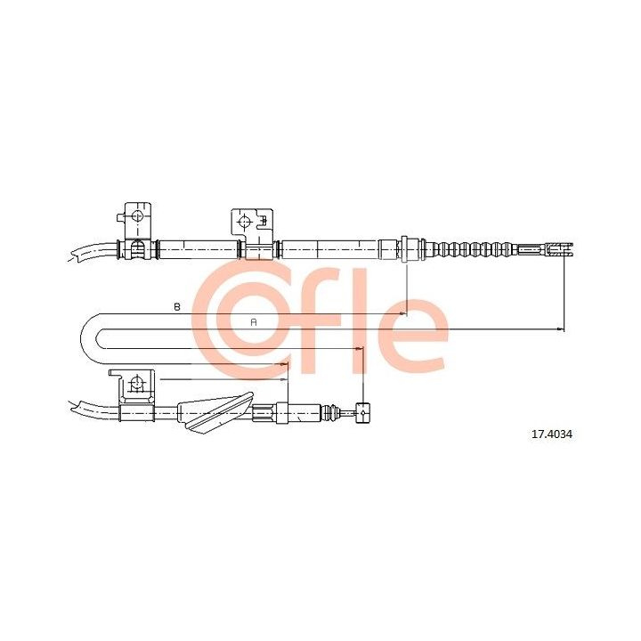 Trosas, stovėjimo stabdys COFLE 17.4034