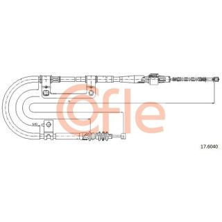 Trosas, stovėjimo stabdys COFLE 17.6040