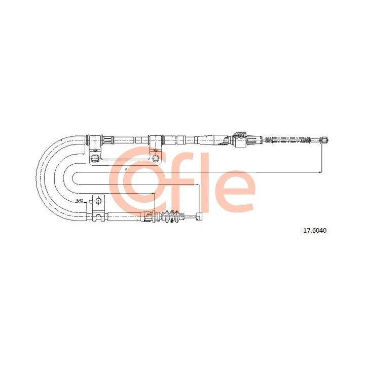 Trosas, stovėjimo stabdys COFLE 17.6040