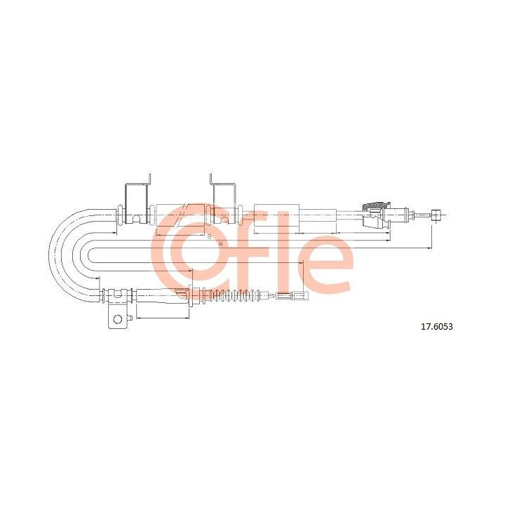 Trosas, stovėjimo stabdys COFLE 17.6053
