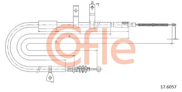 Trosas, stovėjimo stabdys COFLE 17.6057