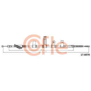 Trosas, stovėjimo stabdys COFLE 17.6070