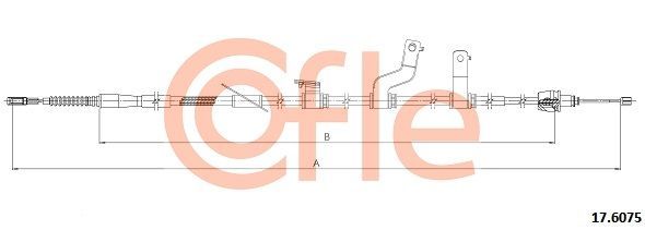 Trosas, stovėjimo stabdys COFLE 17.6075