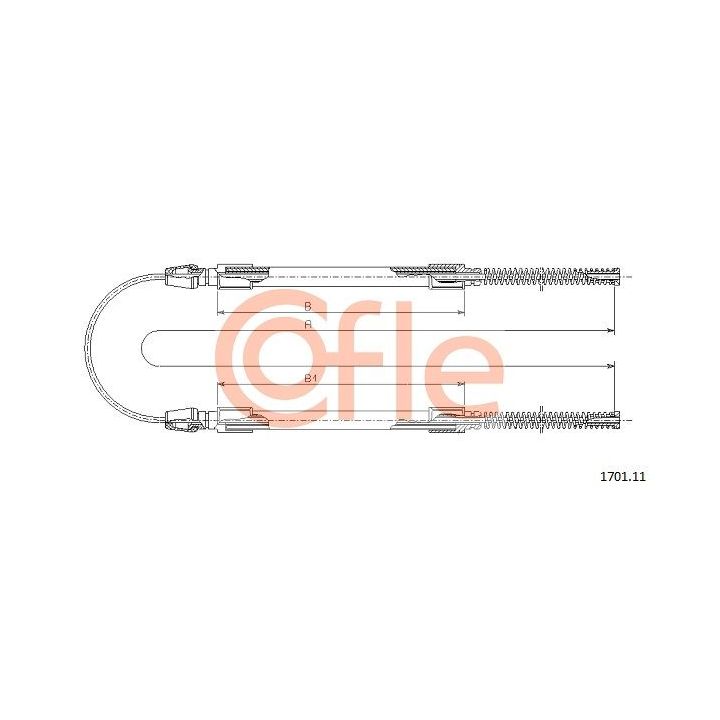 Trosas, stovėjimo stabdys COFLE 1701.11