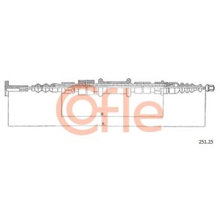 Trosas, stovėjimo stabdys COFLE 251.25