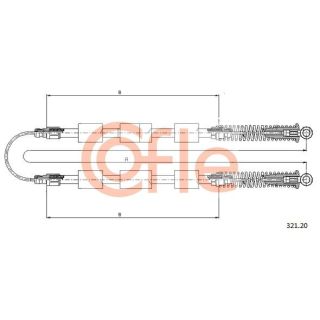 Trosas, stovėjimo stabdys COFLE 321.20