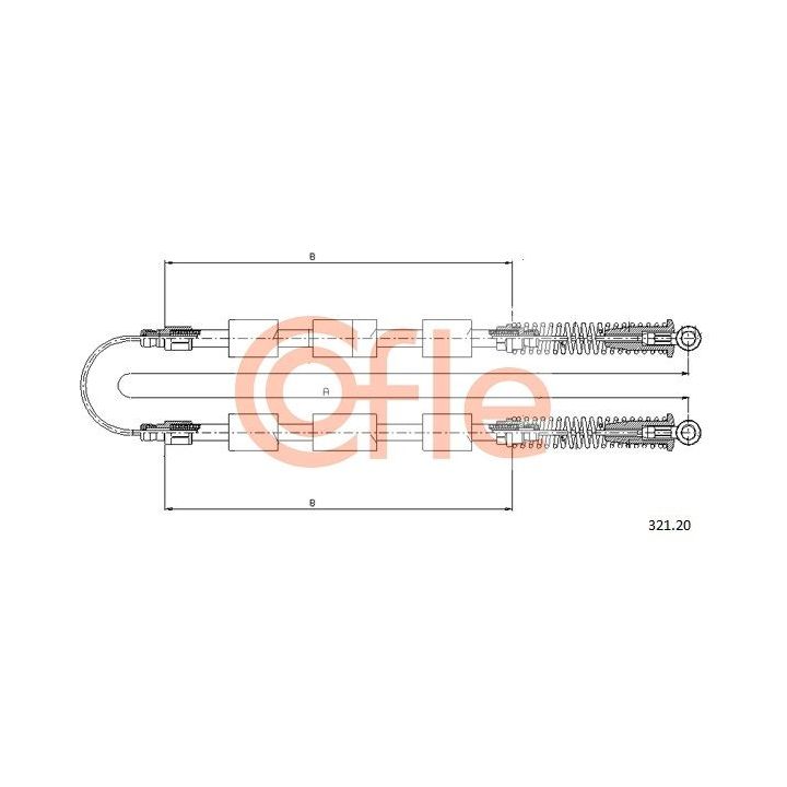 Trosas, stovėjimo stabdys COFLE 321.20