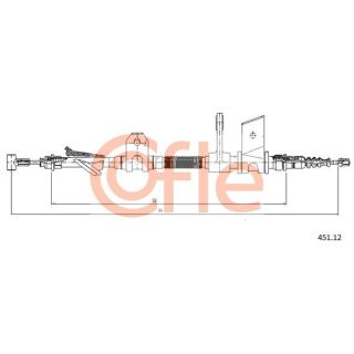 Trosas, stovėjimo stabdys COFLE 451.12