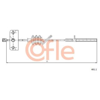 Trosas, stovėjimo stabdys COFLE 461.1