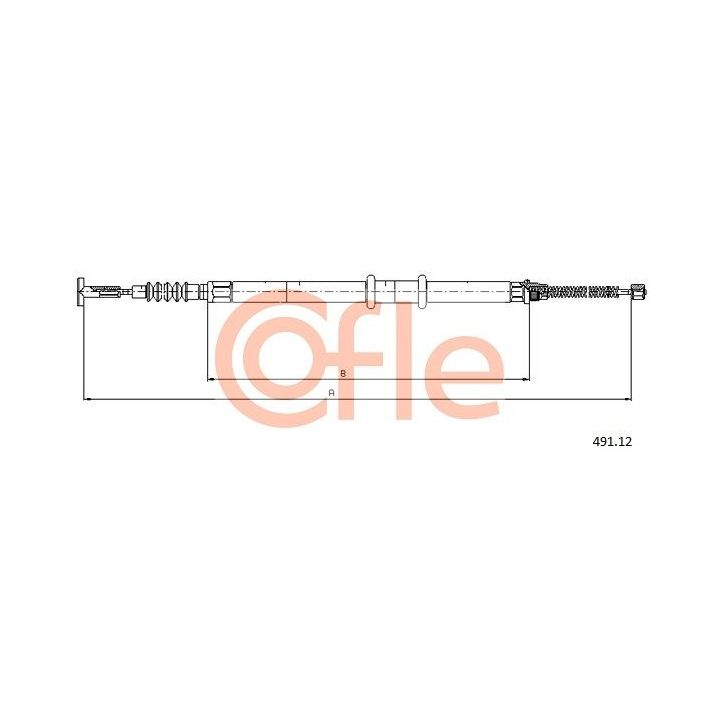 Trosas, stovėjimo stabdys COFLE 491.12