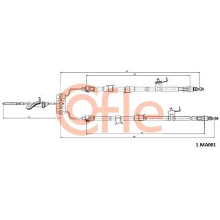 Trosas, stovėjimo stabdys COFLE 92.1.MA001