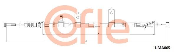 Trosas, stovėjimo stabdys COFLE 92.1.MA005