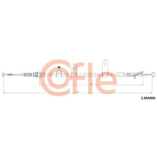 Trosas, stovėjimo stabdys COFLE 92.1.MA006