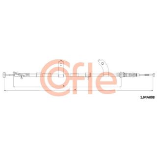 Trosas, stovėjimo stabdys COFLE 92.1.MA008