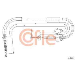 Trosas, stovėjimo stabdys COFLE 92.10.4303