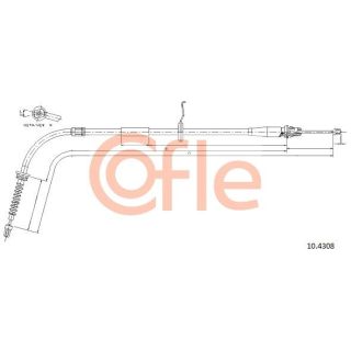 Trosas, stovėjimo stabdys COFLE 92.10.4308