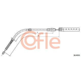 Trosas, stovėjimo stabdys COFLE 92.10.4311