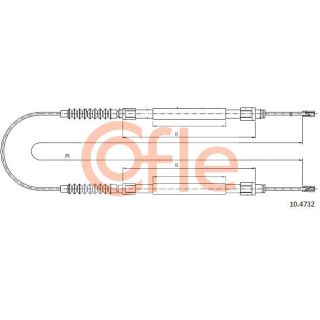 Trosas, stovėjimo stabdys COFLE 92.10.4732