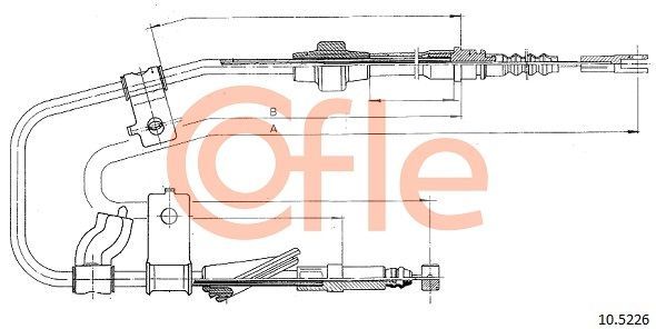Trosas, stovėjimo stabdys COFLE 92.10.5226