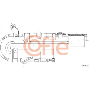 Trosas, stovėjimo stabdys COFLE 92.10.5231