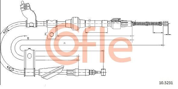Trosas, stovėjimo stabdys COFLE 92.10.5231