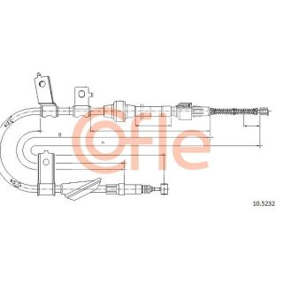 Trosas, stovėjimo stabdys COFLE 92.10.5232