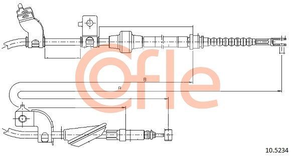 Trosas, stovėjimo stabdys COFLE 92.10.5234