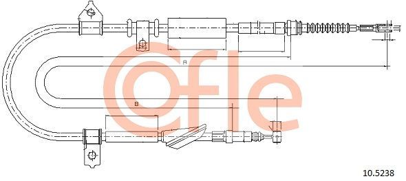 Trosas, stovėjimo stabdys COFLE 92.10.5238