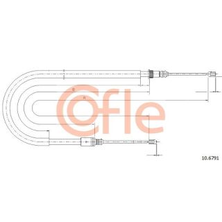 Trosas, stovėjimo stabdys COFLE 92.10.6791