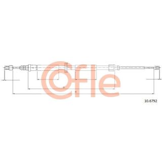 Trosas, stovėjimo stabdys COFLE 92.10.6792