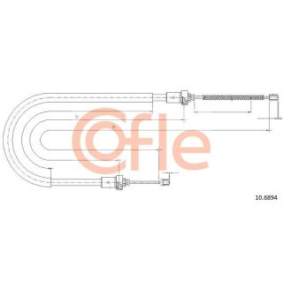Trosas, stovėjimo stabdys COFLE 92.10.6894