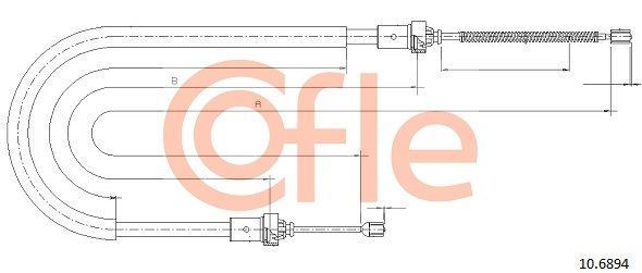 Trosas, stovėjimo stabdys COFLE 92.10.6894