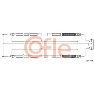 Trosas, stovėjimo stabdys COFLE 92.11.5774