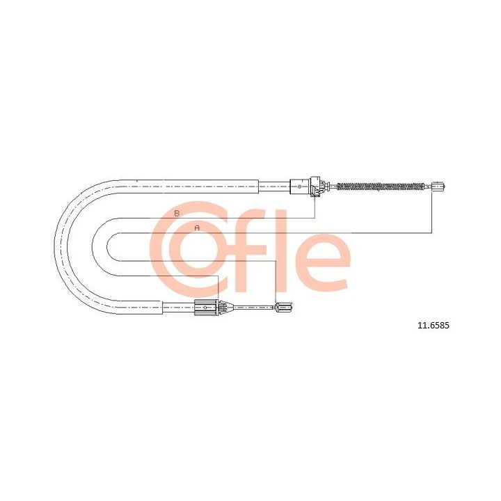Trosas, stovėjimo stabdys COFLE 92.11.6585