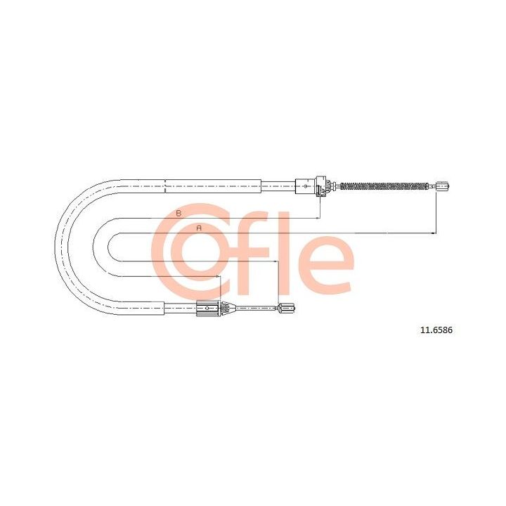 Trosas, stovėjimo stabdys COFLE 92.11.6586