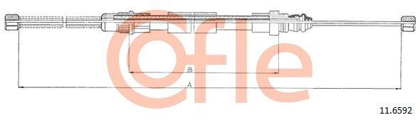 Trosas, stovėjimo stabdys COFLE 92.11.6592