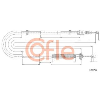 Trosas, stovėjimo stabdys COFLE 92.12.0703