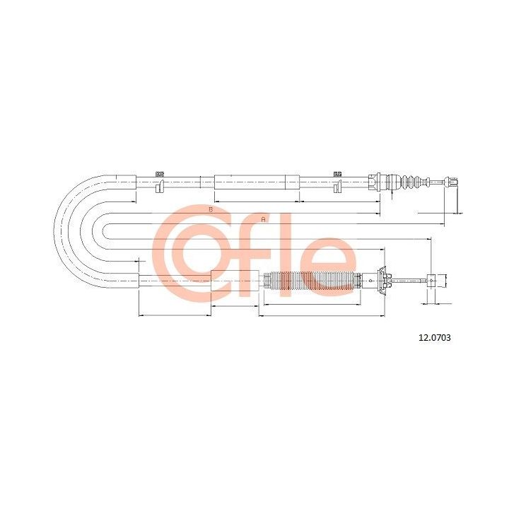 Trosas, stovėjimo stabdys COFLE 92.12.0703